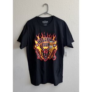 NWT Stranger Things Hellfire Club Men's Shirt - 100% Cotton - Large